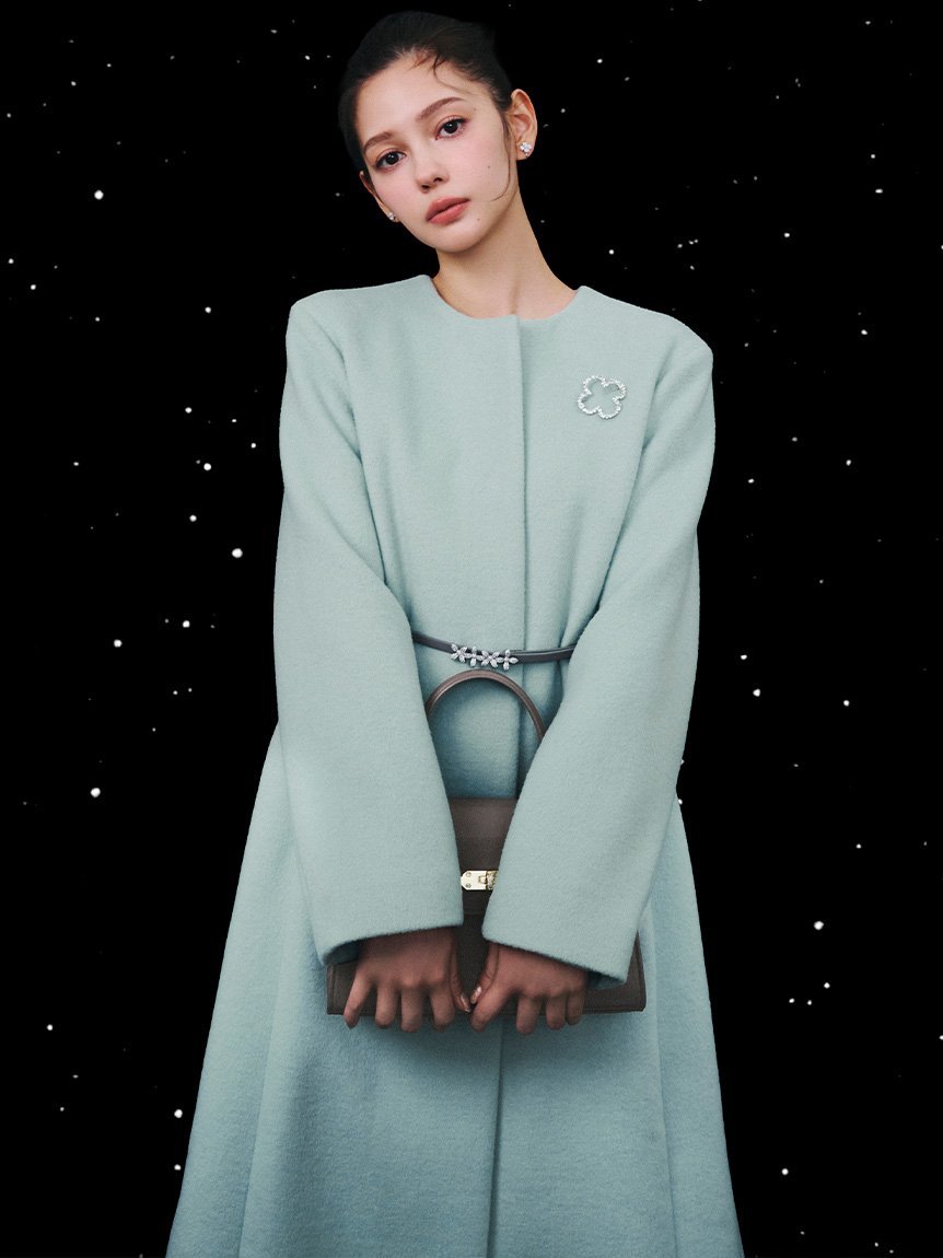 CELFORD｜カシミヤ混ノーカラーコート | Rakuten Fashion(楽天