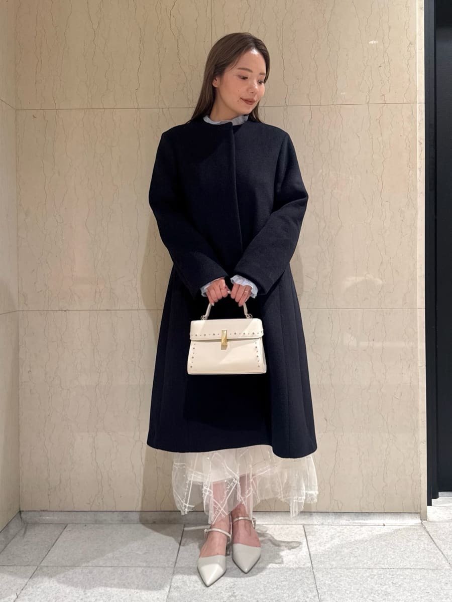 CELFORD｜カシミヤ混ノーカラーコート | Rakuten Fashion(楽天