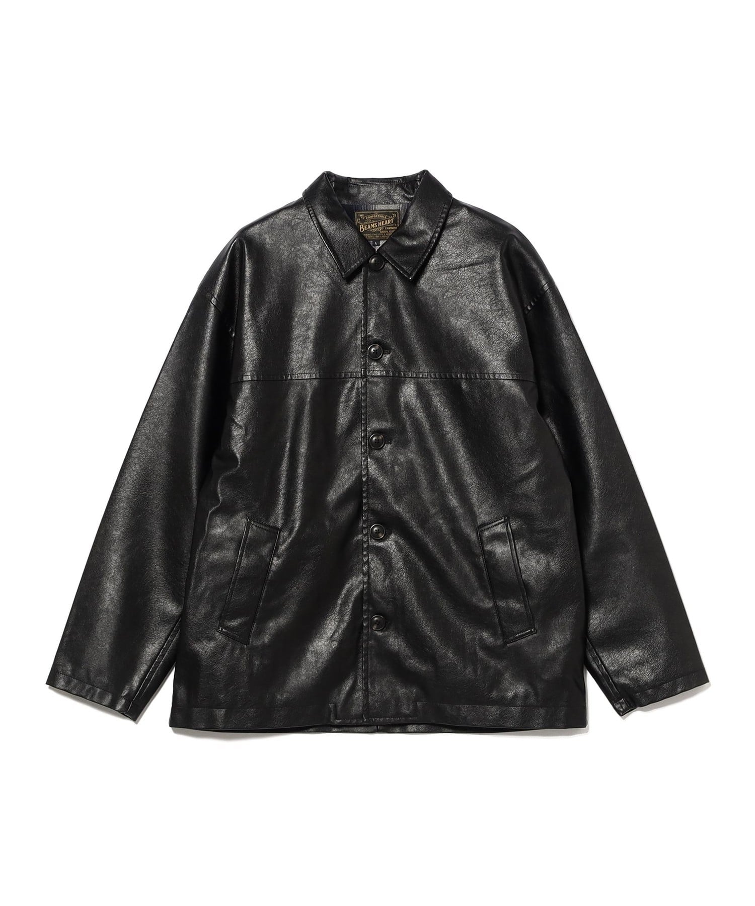 BEAMS HEART｜フェイクレザー カーコート 25AW | Rakuten Fashion(楽天