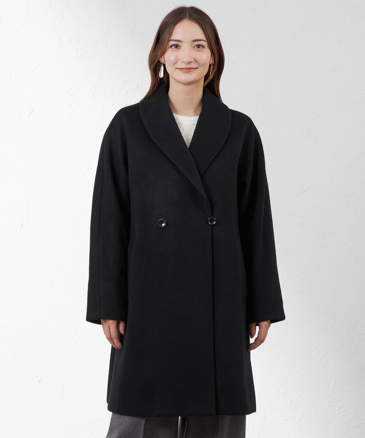 AMACA｜【アクアドロップ】ショールカラーコート | Rakuten Fashion