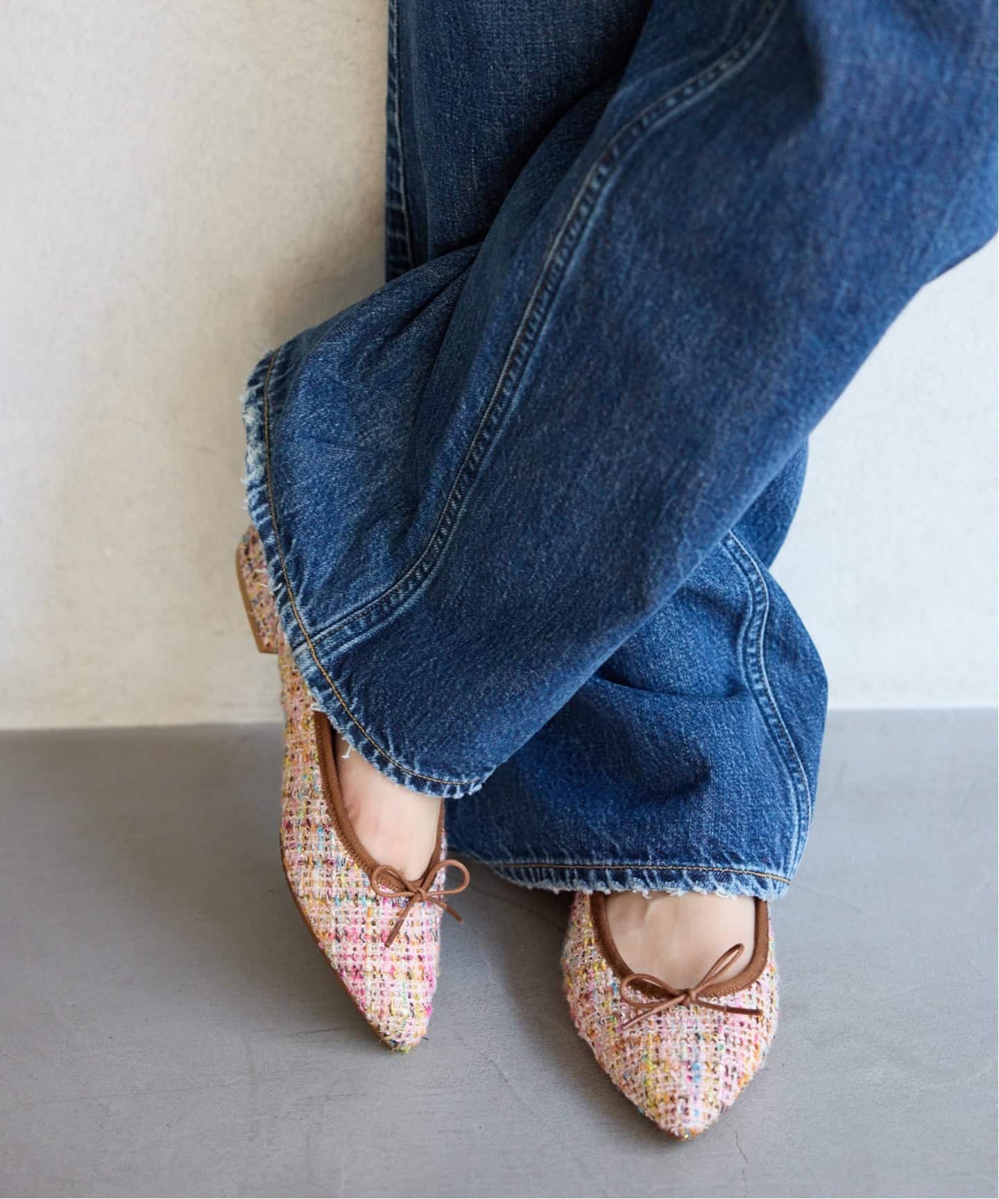 LE TALON｜ポインテッドツイードバレエ | Rakuten Fashion(楽天