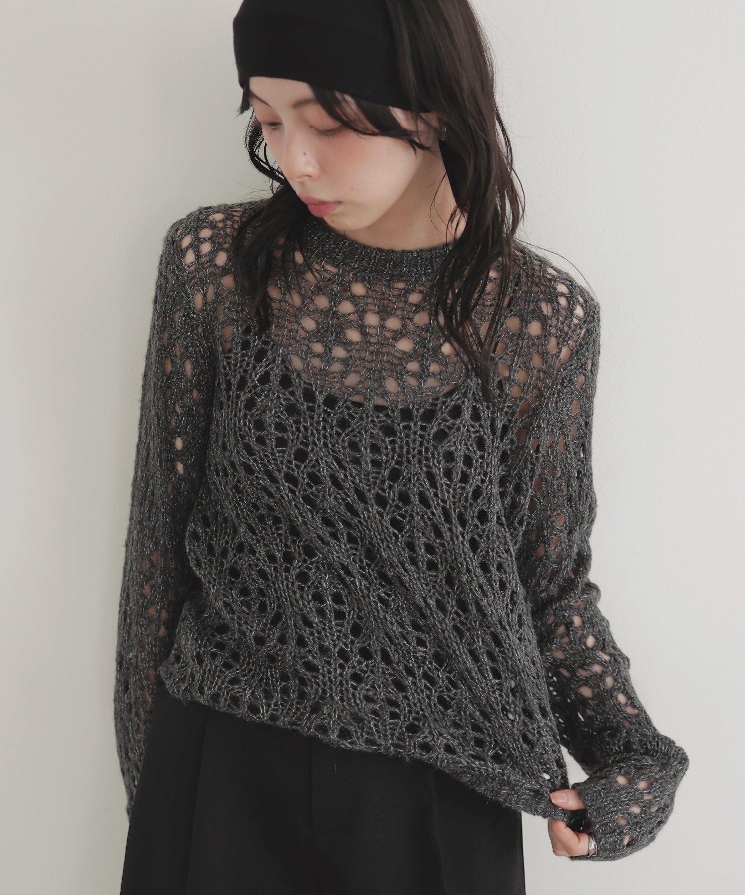 LIAN｜クロシェニットプルオーバー | Rakuten Fashion(楽天