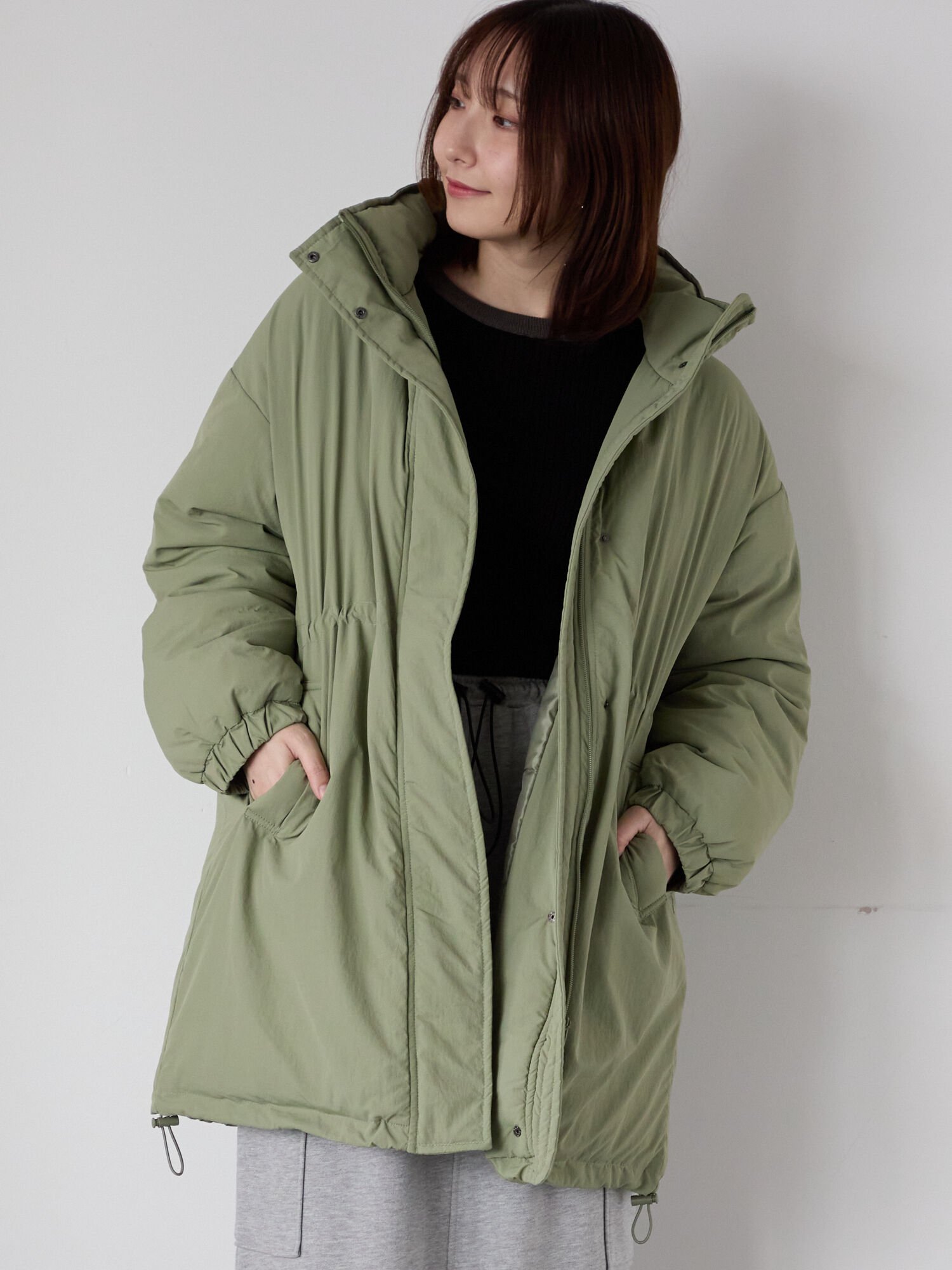 Te chichi｜【撥水】中綿ミリタリーコート | Rakuten Fashion(楽天