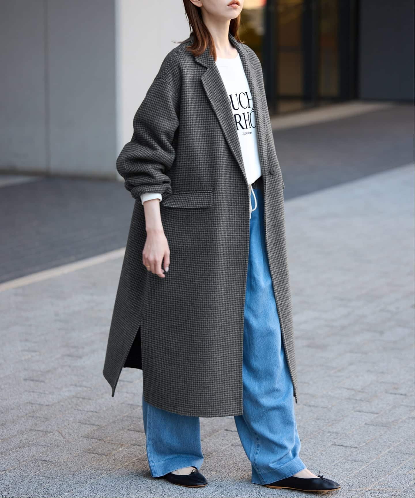 SLOBE IENA｜《追加2》souple woolダブルフェイスチェスターコート