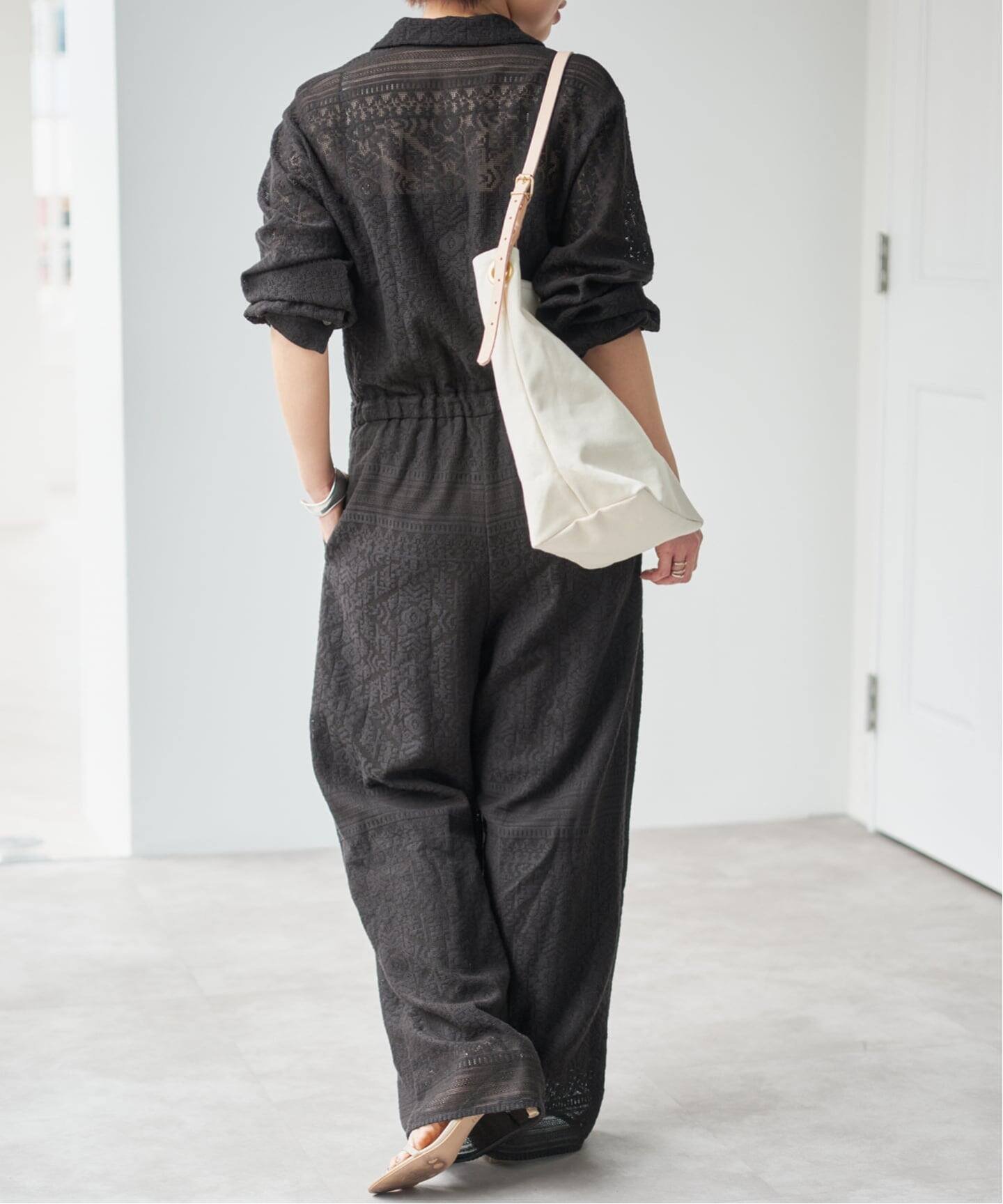 Spick & Span｜《予約》オープンカラーレースジャンプスーツ | Rakuten