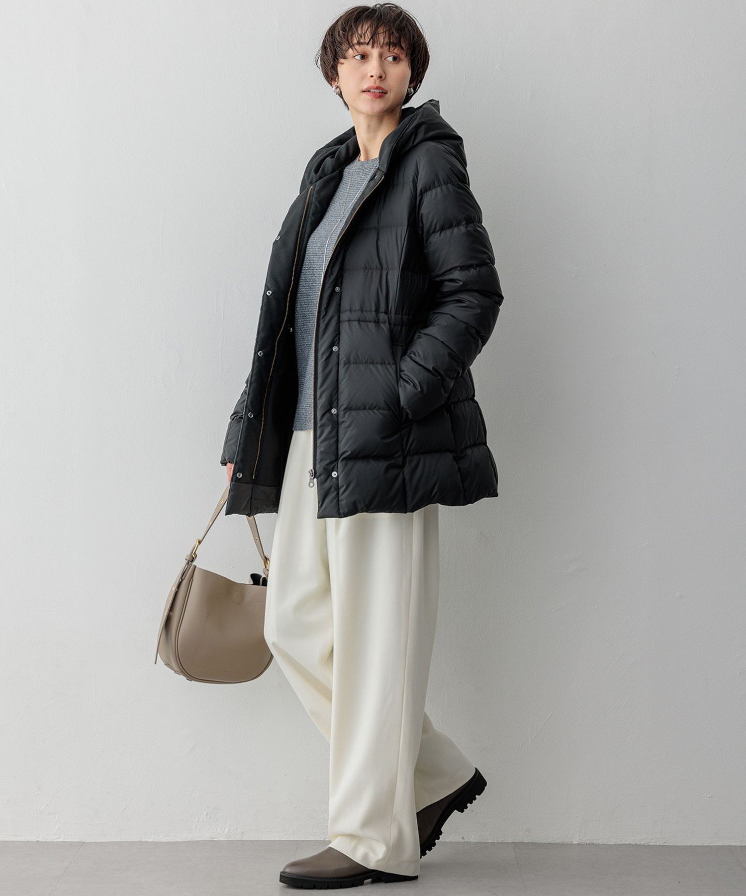 23区｜【VERY掲載/新色追加】シレータフタ ミドル丈 ダウンコート