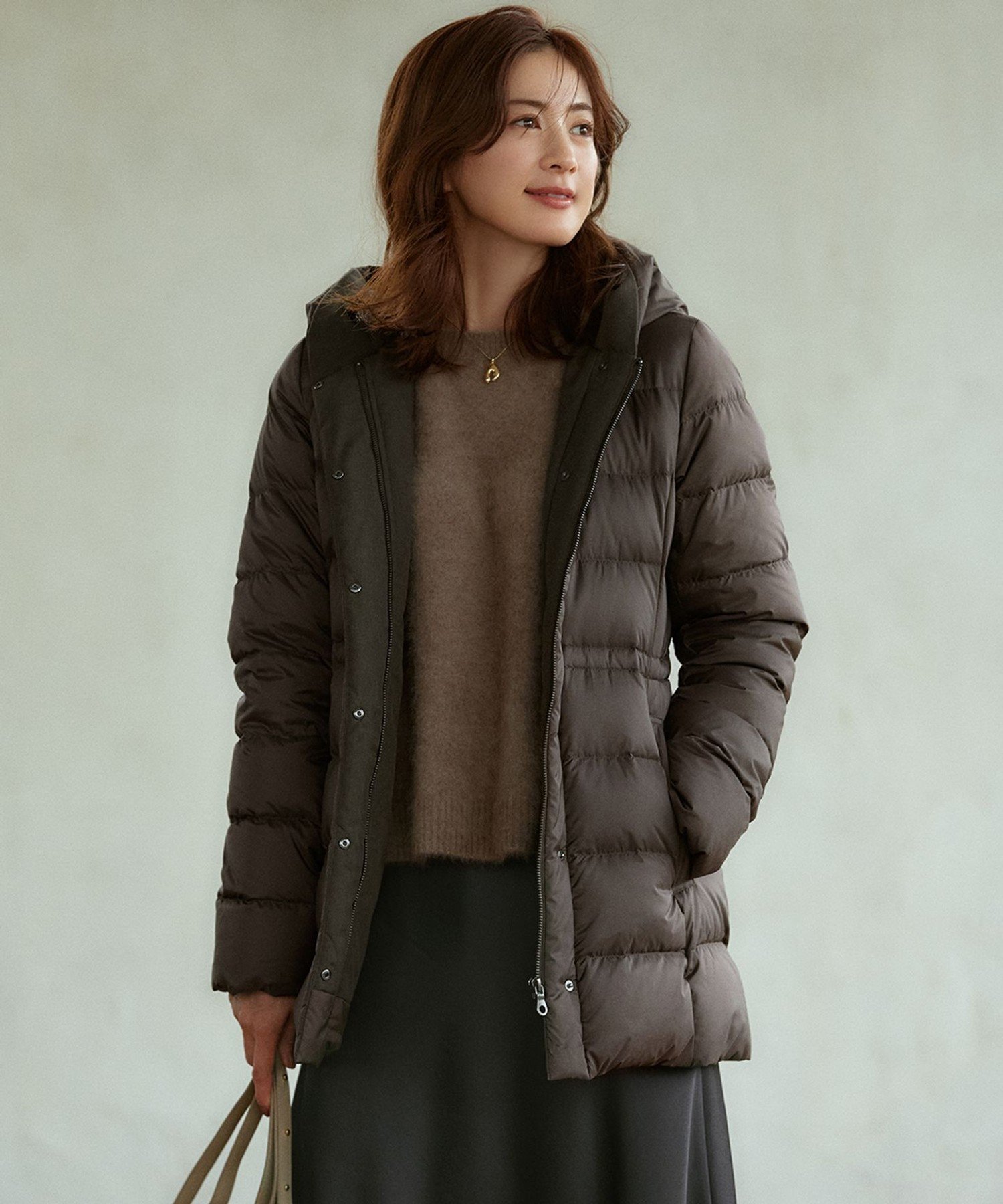 23区｜【VERY掲載/新色追加】シレータフタ ミドル丈 ダウンコート