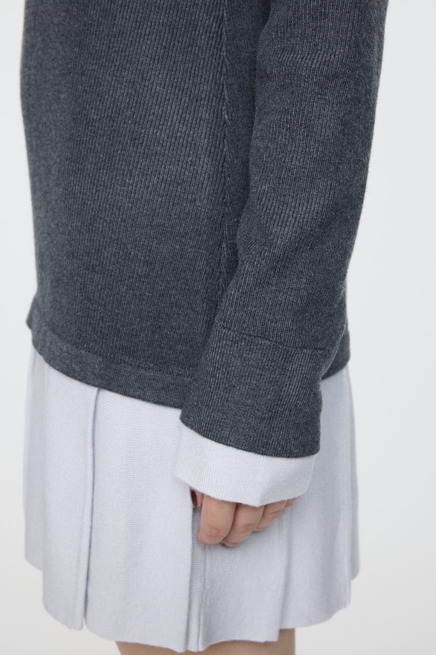 moussy｜LAYERED KNIT ミニドレス | Rakuten Fashion(楽天ファッション