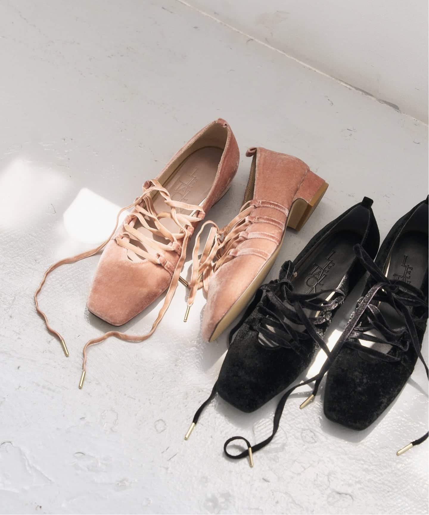 LE TALON｜《追加》3cmスクエアレースアップパンプス | Rakuten