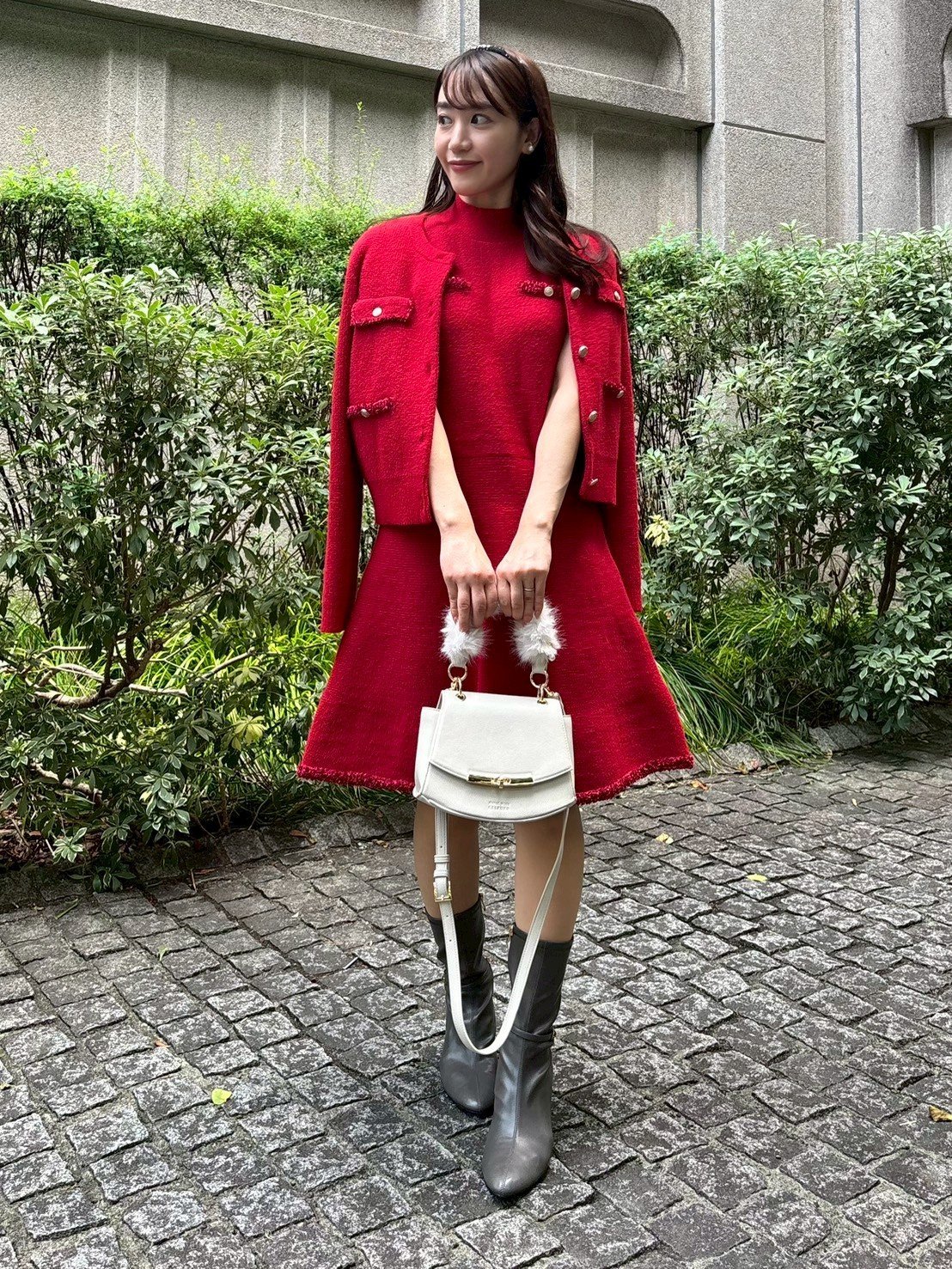 CELFORD｜【限定カラーあり】トリムミニニットワンピースセット