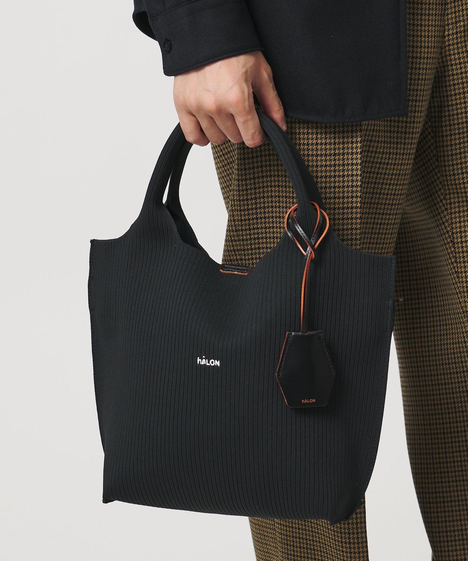 ＜hALON＞ストライプ ニット トートバッグM UNITED ARROWS｜<hALON>ストライプ ニット トートバッグM | Rakuten