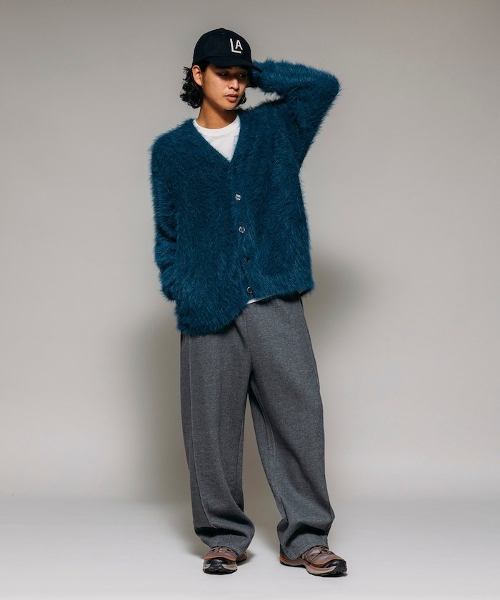 FREAK'S STORE｜メランジ フェザー Vネック カーディガン 25AW