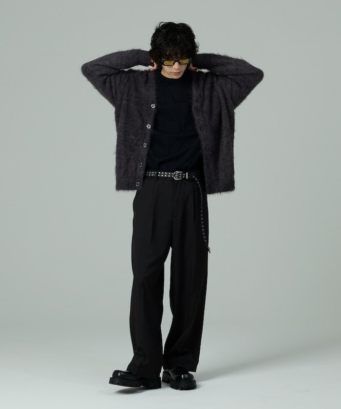 FREAK'S STORE｜メランジ フェザー Vネック カーディガン 25AW