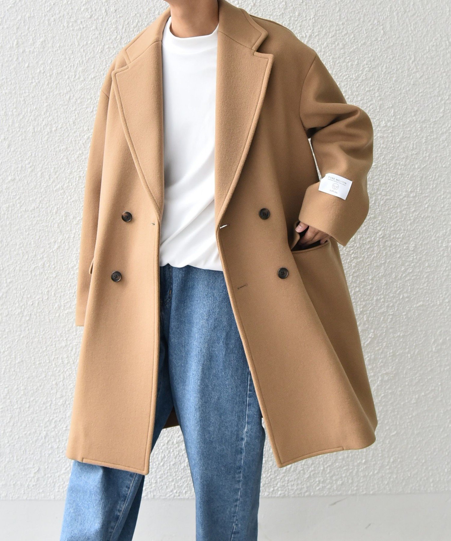 SHIPS｜SHIPS any: PURE WOOL MELTON ダブル チェスターコート