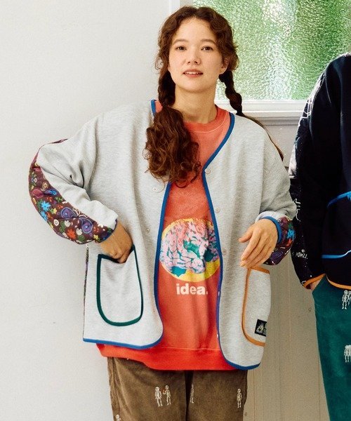 go slow caravan｜セパレート中綿キルティングスタンドカラー