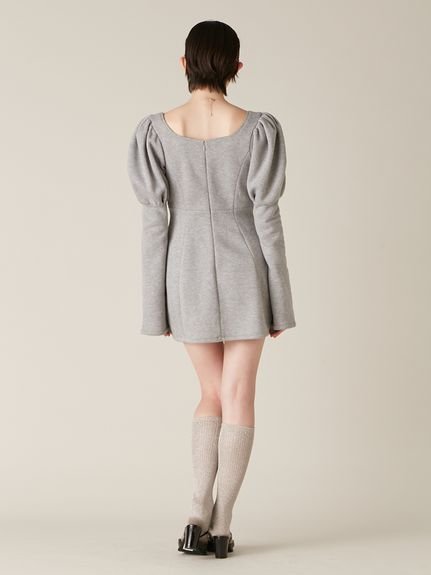 LILY BROWN｜ロココ調スウェットミニワンピース | Rakuten Fashion