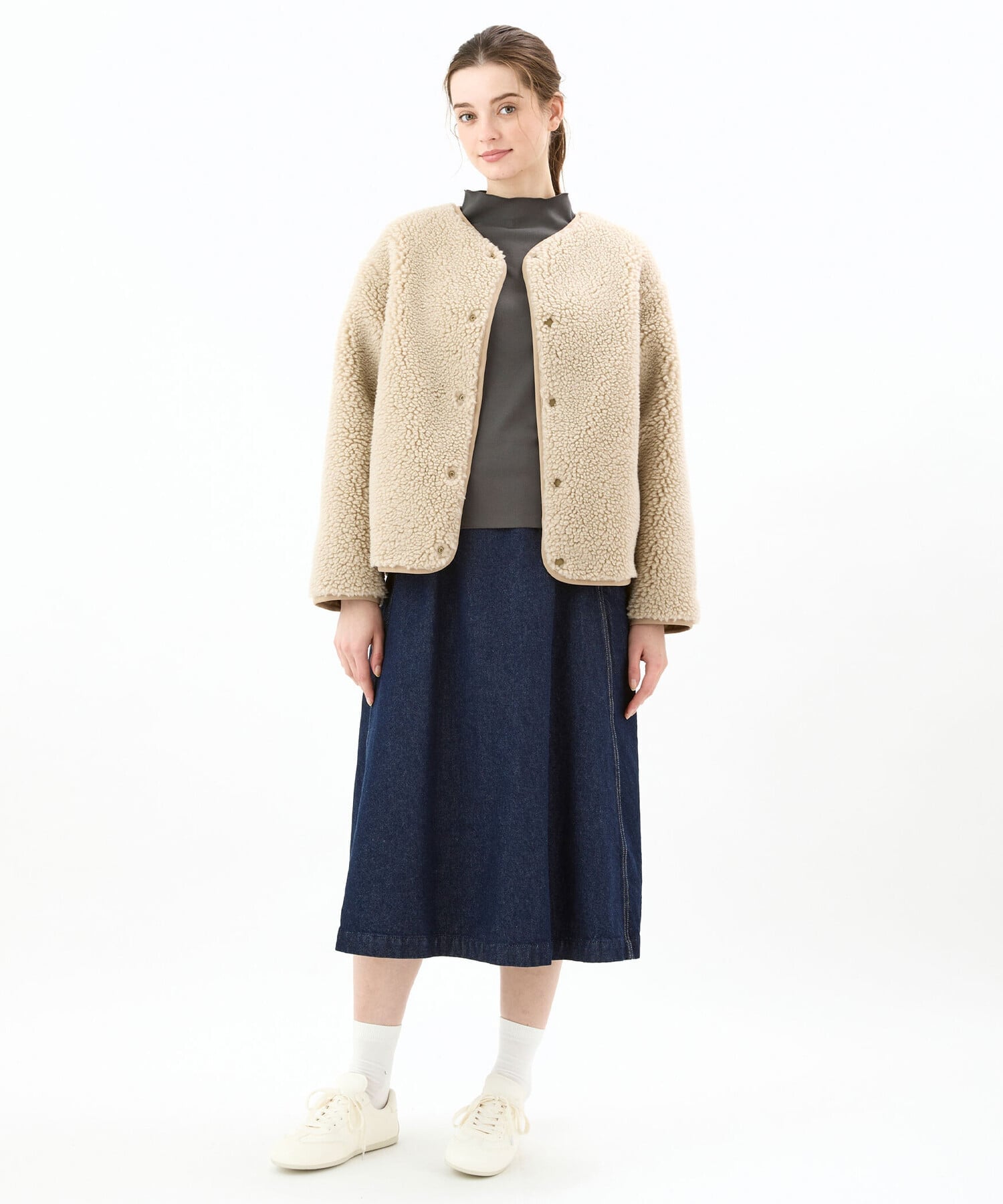 Bshop｜ORCIVAL | ボアフリース ノーカラーブルゾン WOMEN | Rakuten