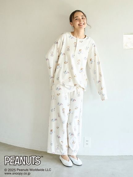 gelato pique｜【PEANUTS】オリジナルアート 総柄プルオーバー