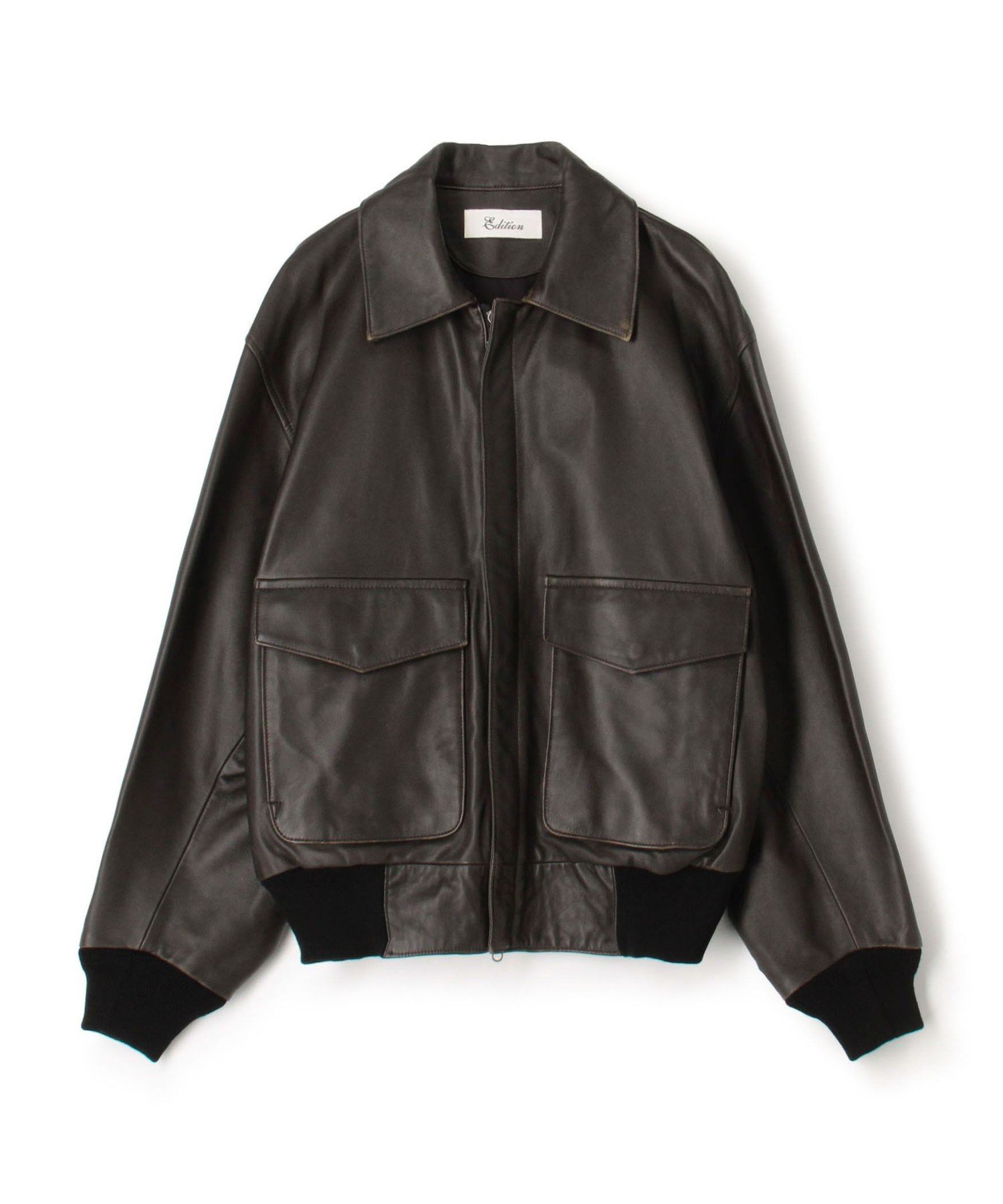 TOMORROWLAND｜クラッシュレザー A-2ジャケット | Rakuten Fashion