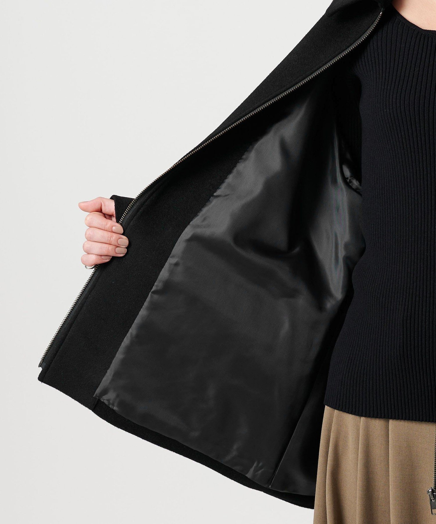 MARW UNITED ARROWSコクーン ジップ コート36 クリーニング済 MARW UNITED ARROWSコクーン ジップ コート36 クリーニング済 - メルカリ