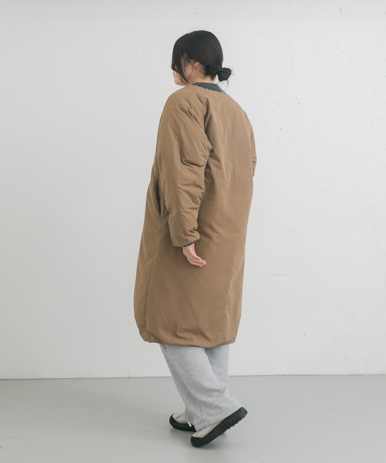 URBAN RESEARCH DOORS｜『UR TECH』中綿 ノーカラーコート | Rakuten