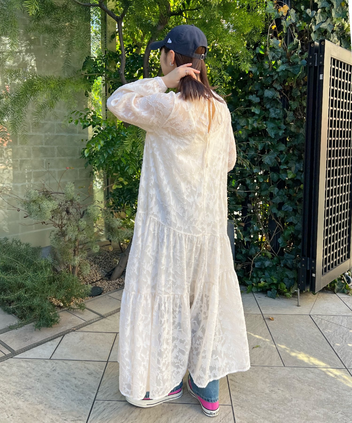 Futier Land｜【オケージョン対応】ジャガードフラワーロング