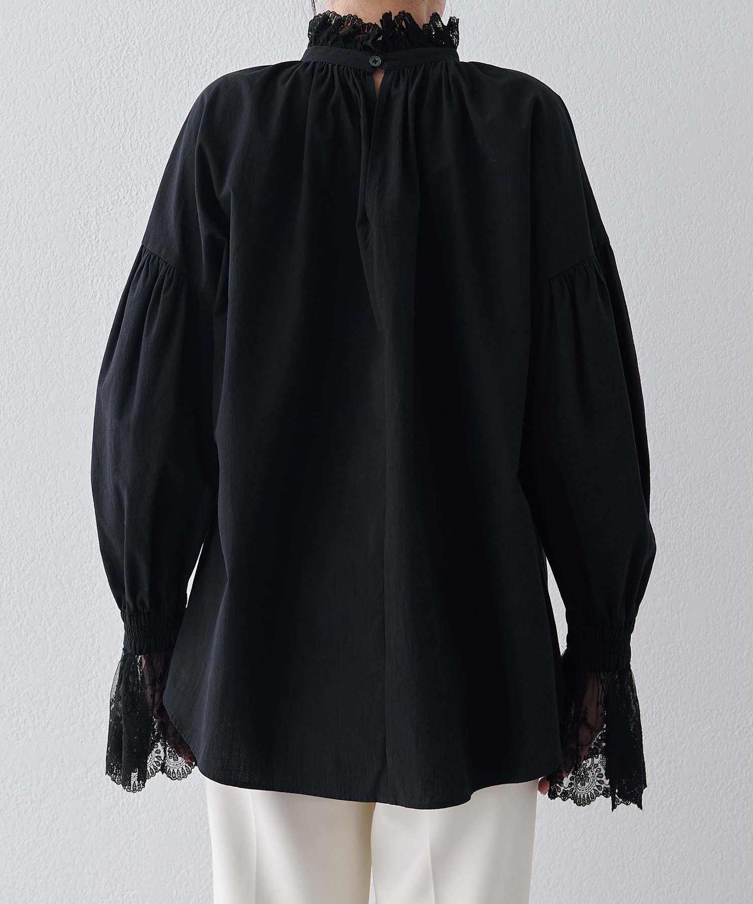 Whim Gazette｜レースギャザーブラウス | Rakuten Fashion(楽天