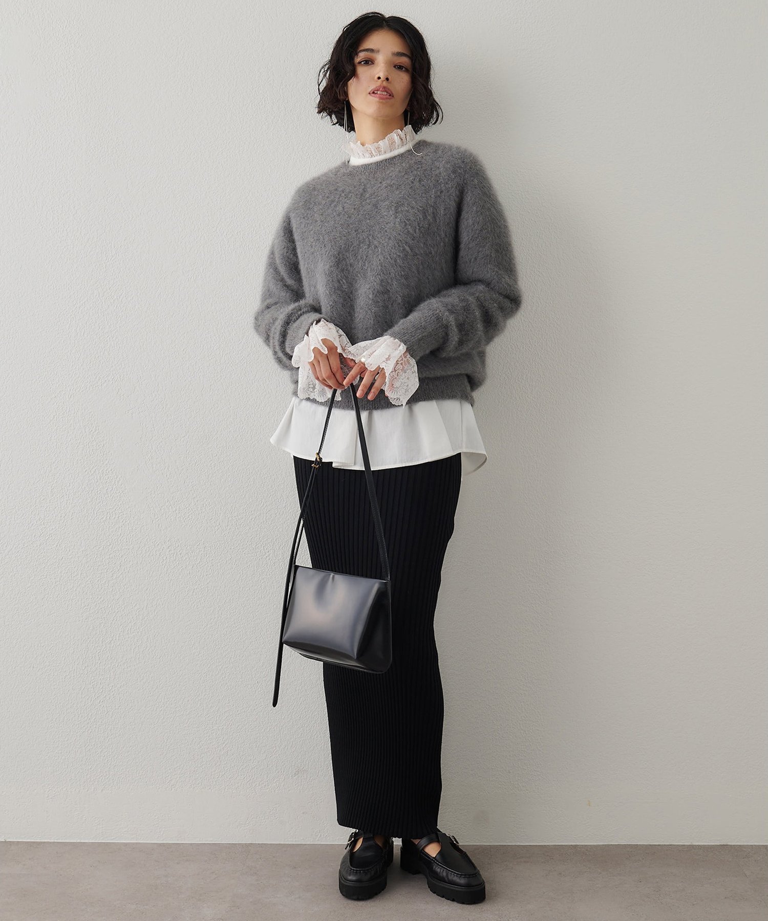 Whim Gazette｜レースギャザーブラウス | Rakuten Fashion(楽天