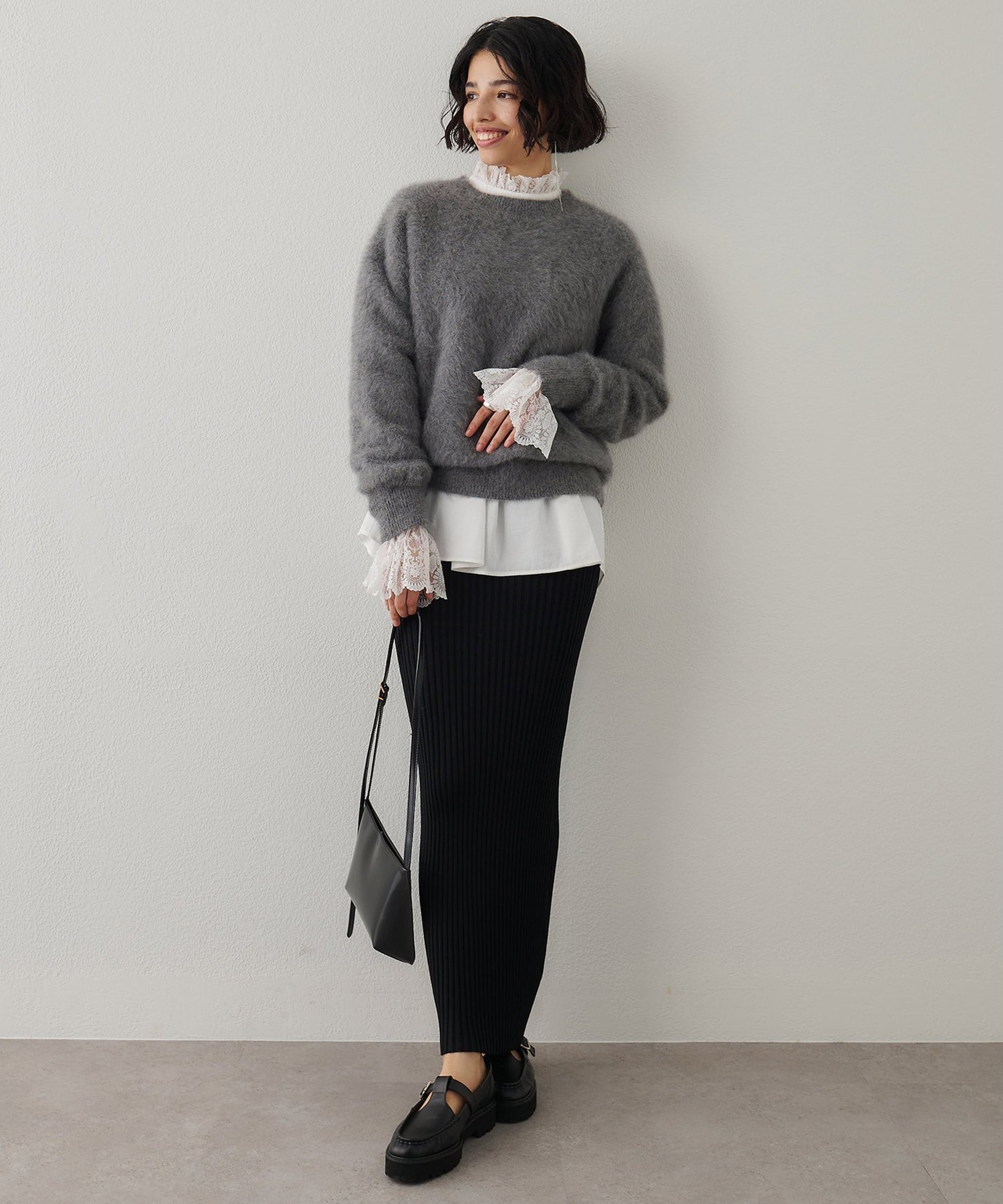 Whim Gazette｜レースギャザーブラウス | Rakuten Fashion(楽天