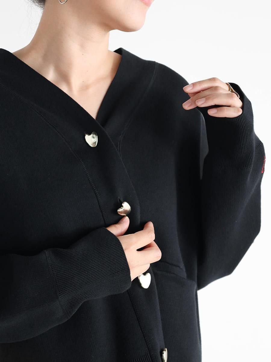 Vin｜ニュアンスハートボタンカーディガン | Rakuten Fashion(楽天