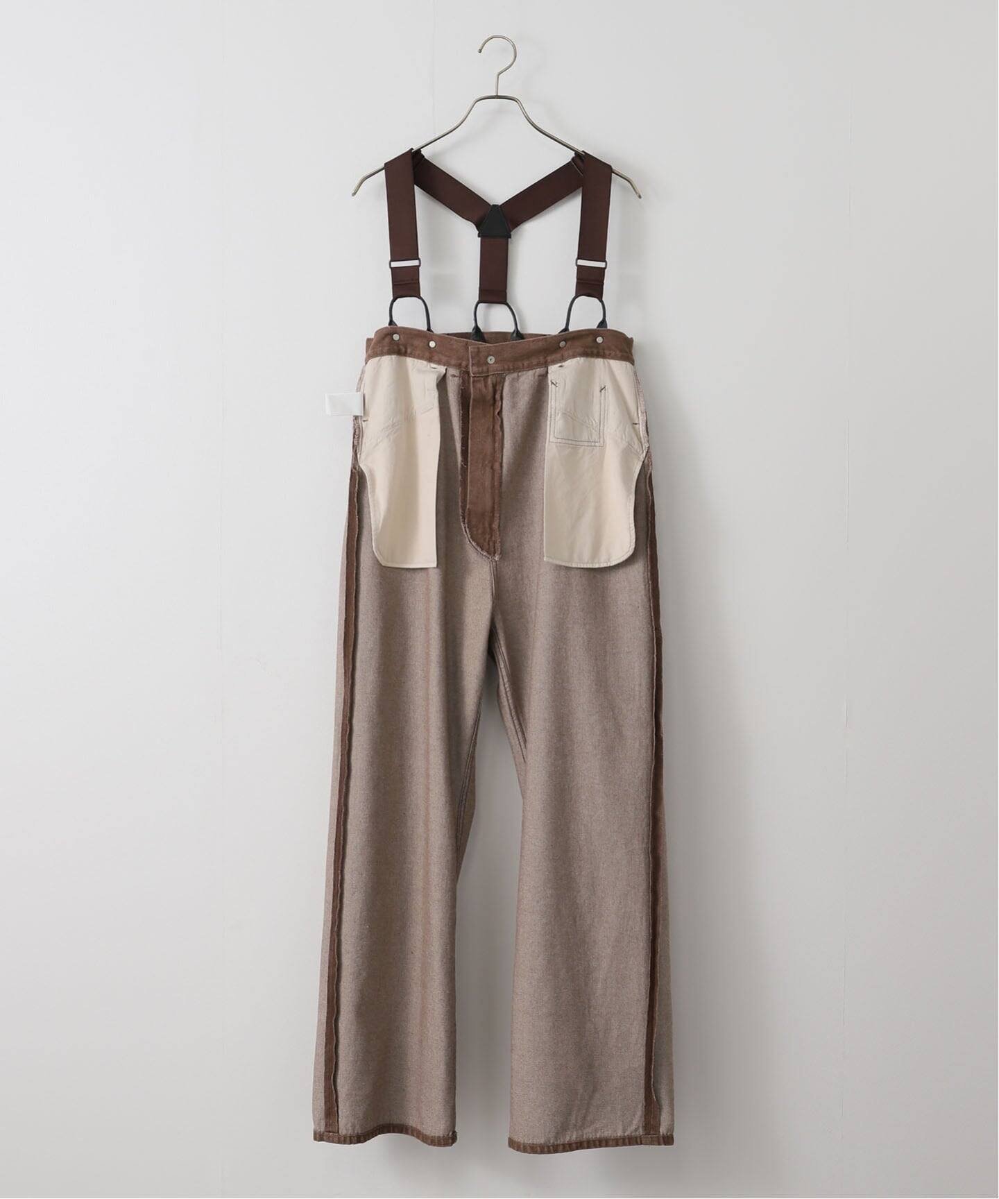 FRAMeWORK｜PAYDAY /ペイデイ サスペンダー付きペイント加工デニム