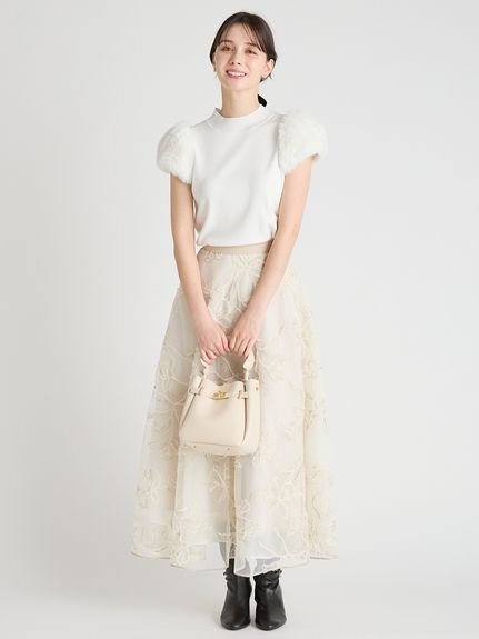 CELFORD｜ブラッシュドエンブロイダリースカート | Rakuten Fashion