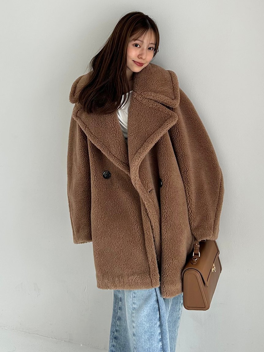 FRAY I.D｜ECOPELボアミドルコート | Rakuten Fashion(楽天