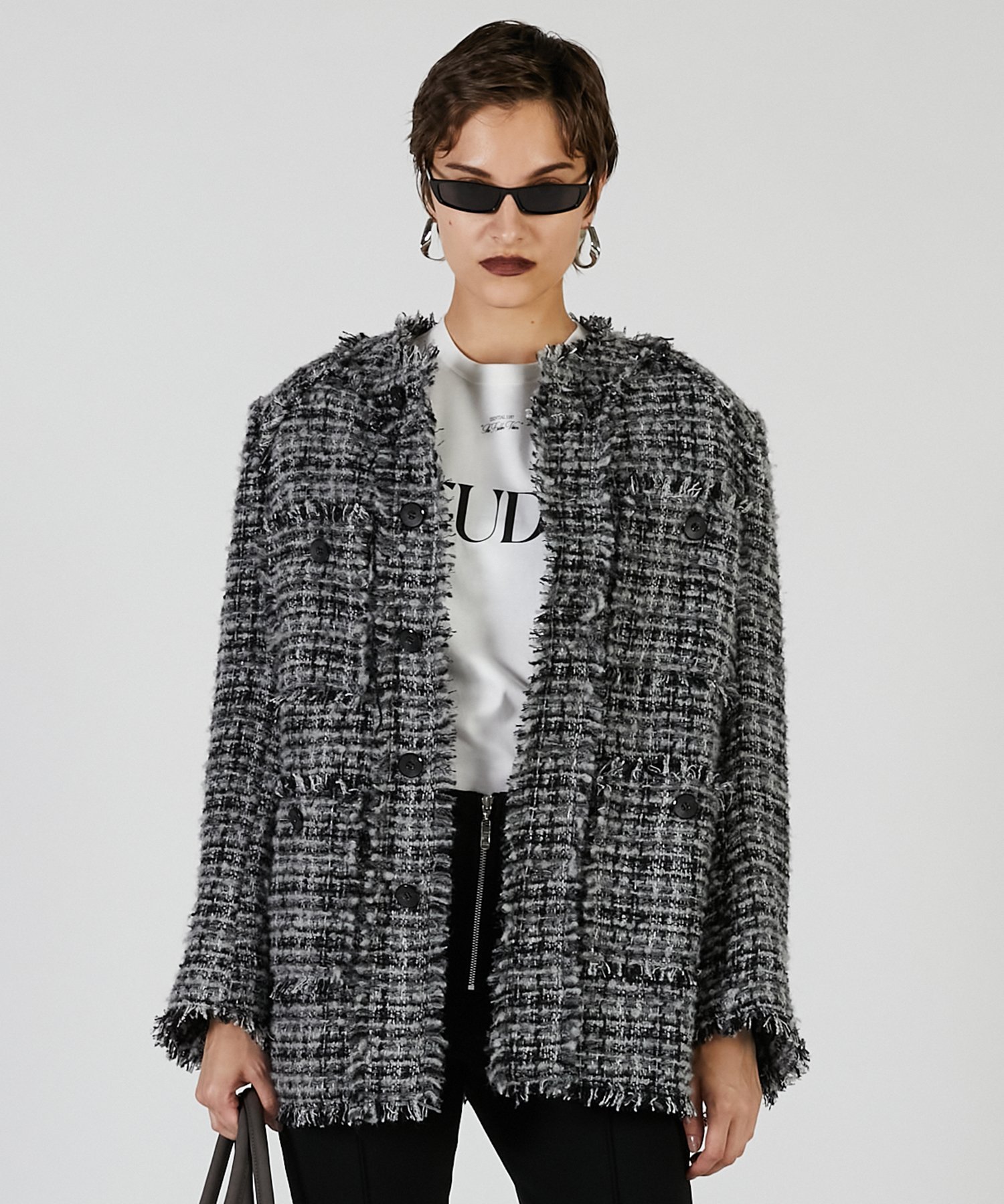 PRANK PROJECT｜パディングツイードジャケット | Rakuten Fashion(楽天