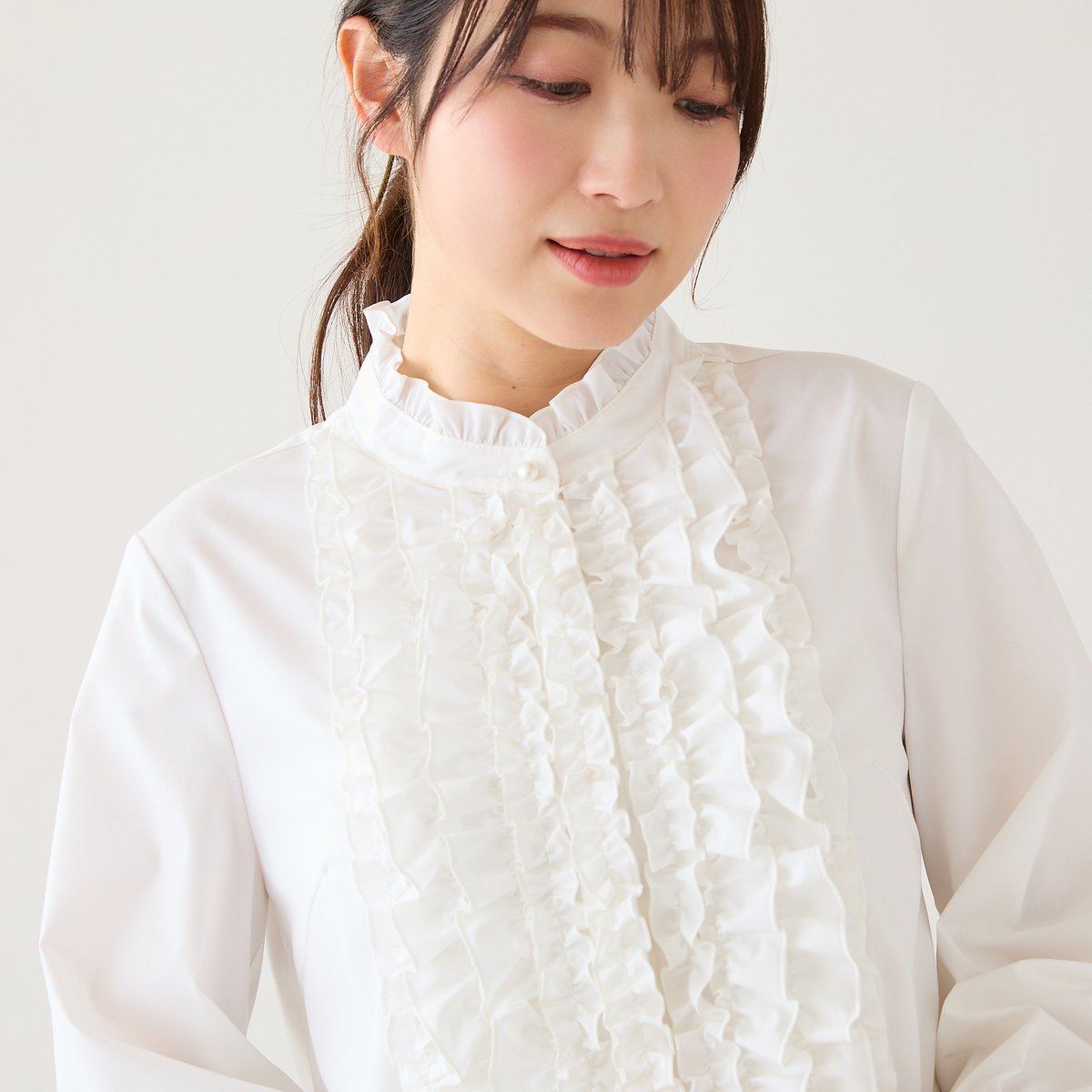 Rose Tiara｜【接触冷感/UVカット】フリルブラウス | Rakuten Fashion