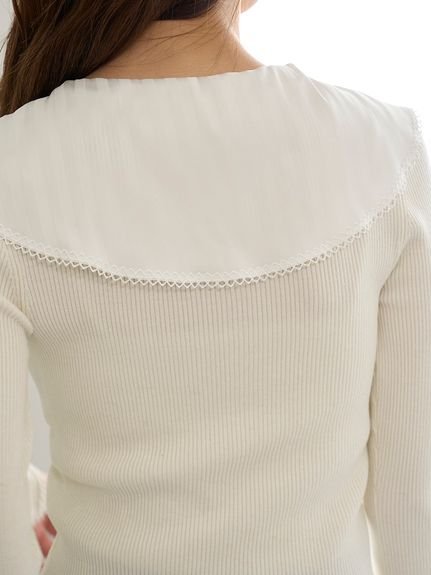 SNIDEL｜Sustainableスカーフブラウスドッキングプルオーバー