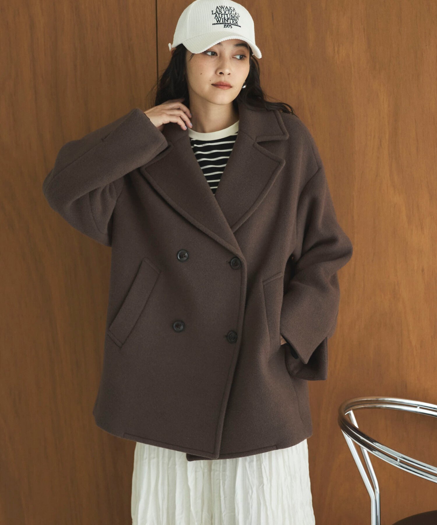 kate spade new york｜【公式】ウール クロップド ピーコート