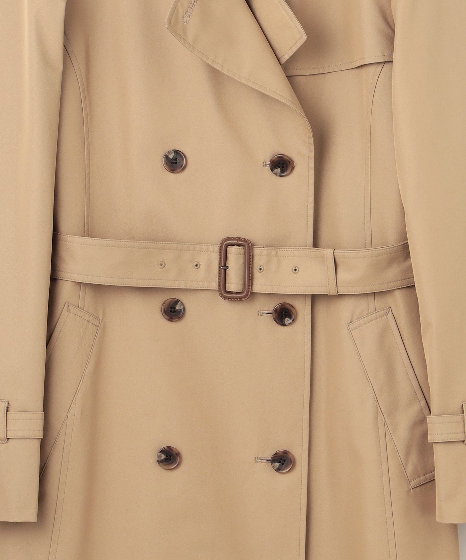 23区｜コットンポリエステルギャバジン ロング トレンチコート