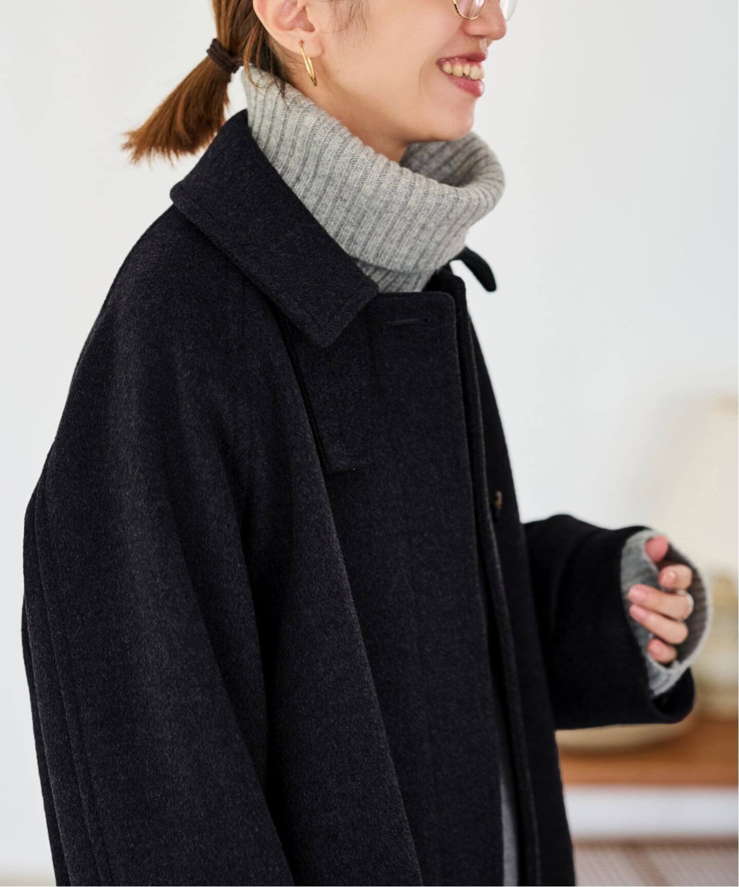 FRAMeWORK｜≪追加≫ラムウールMIXシャルムバルカラーコート 4