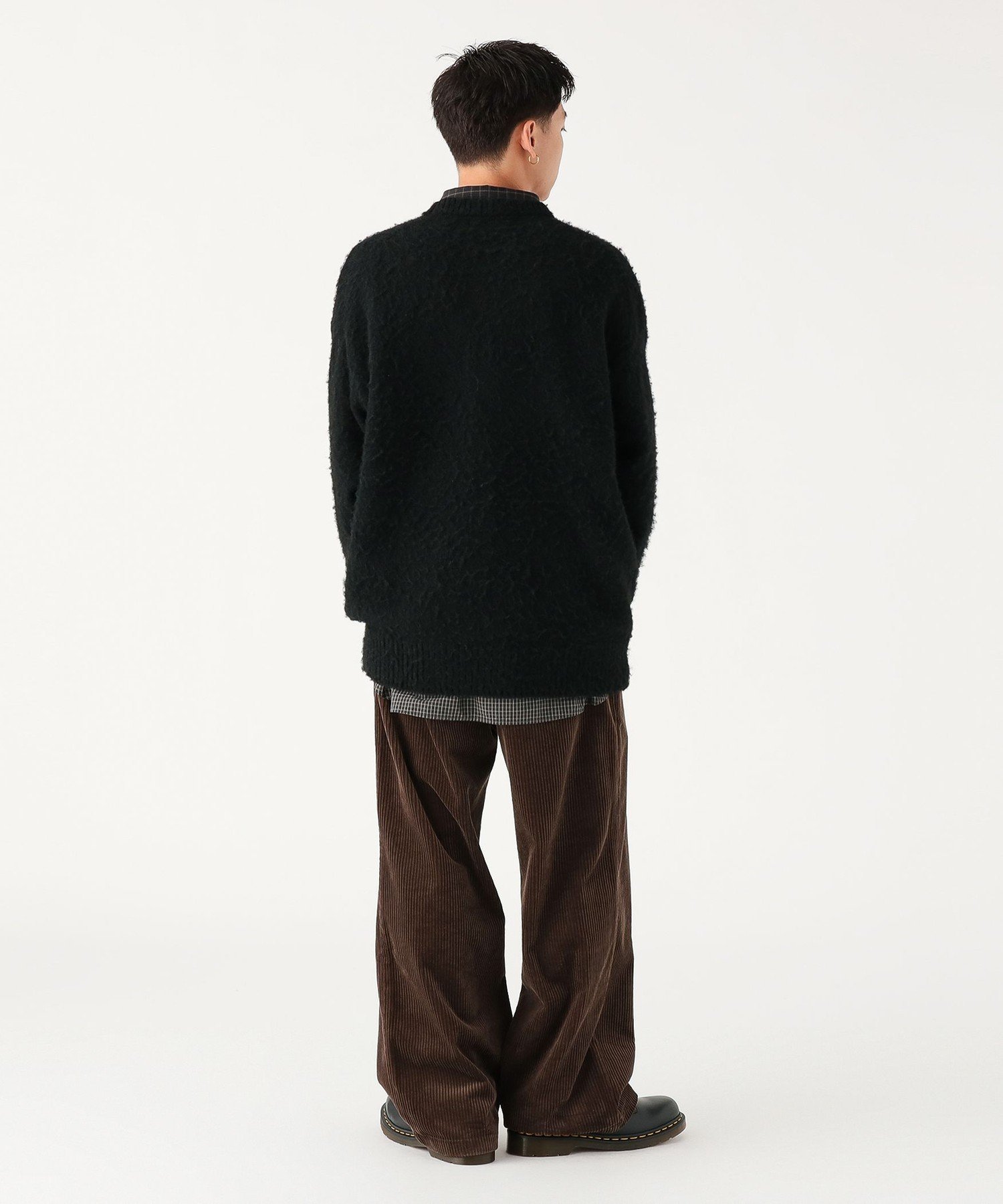 BEAMS MEN｜【別注】FRED PERRY / フラッフィー クルーネックニット