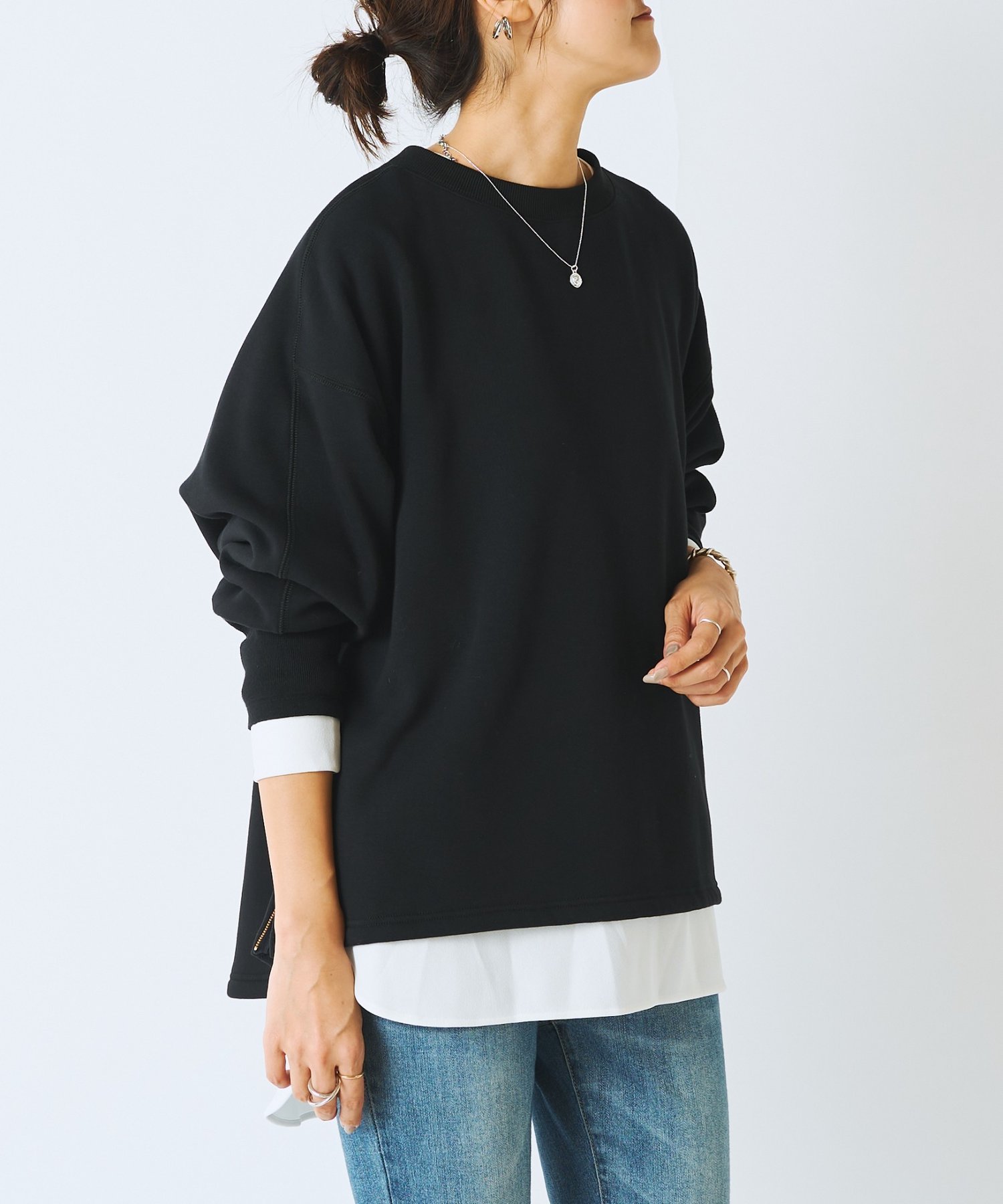 BEARDSLEY｜刺繍入り裏ボアトレーナー | Rakuten Fashion(楽天