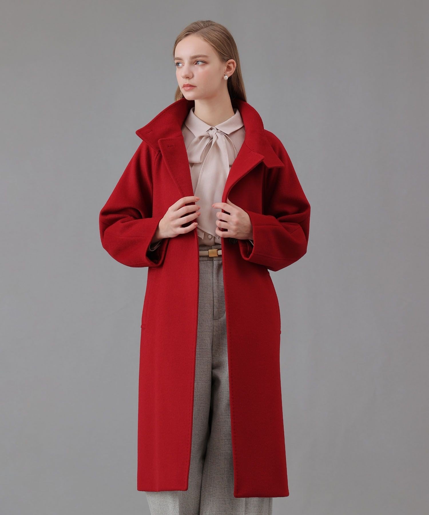 ANAYI｜カシミヤ混スタンドカラーコート | Rakuten Fashion(楽天