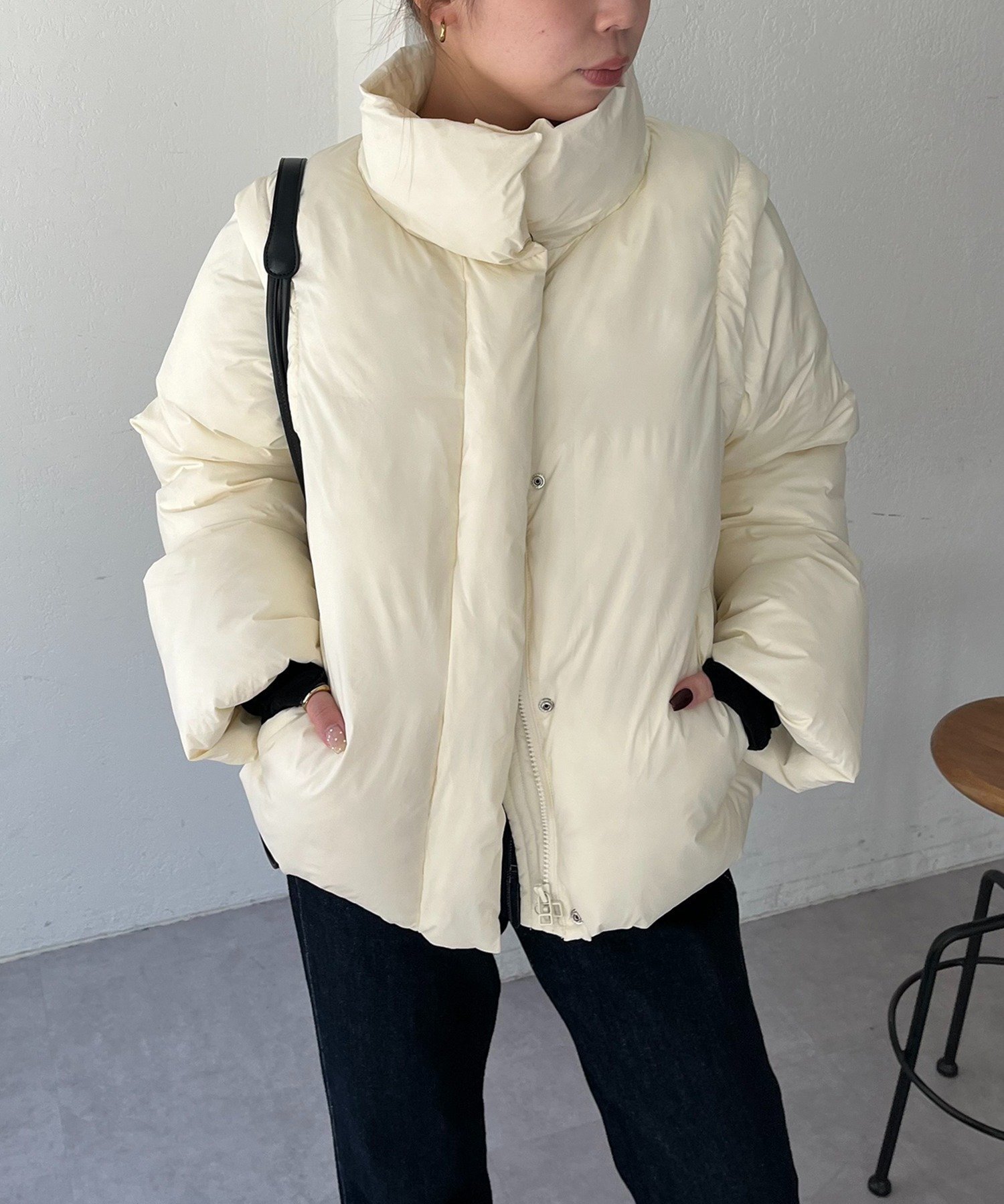 CAPRICIEUX LE'MAGE｜【軽量/保温性◎】2WAY中綿パフジャケット