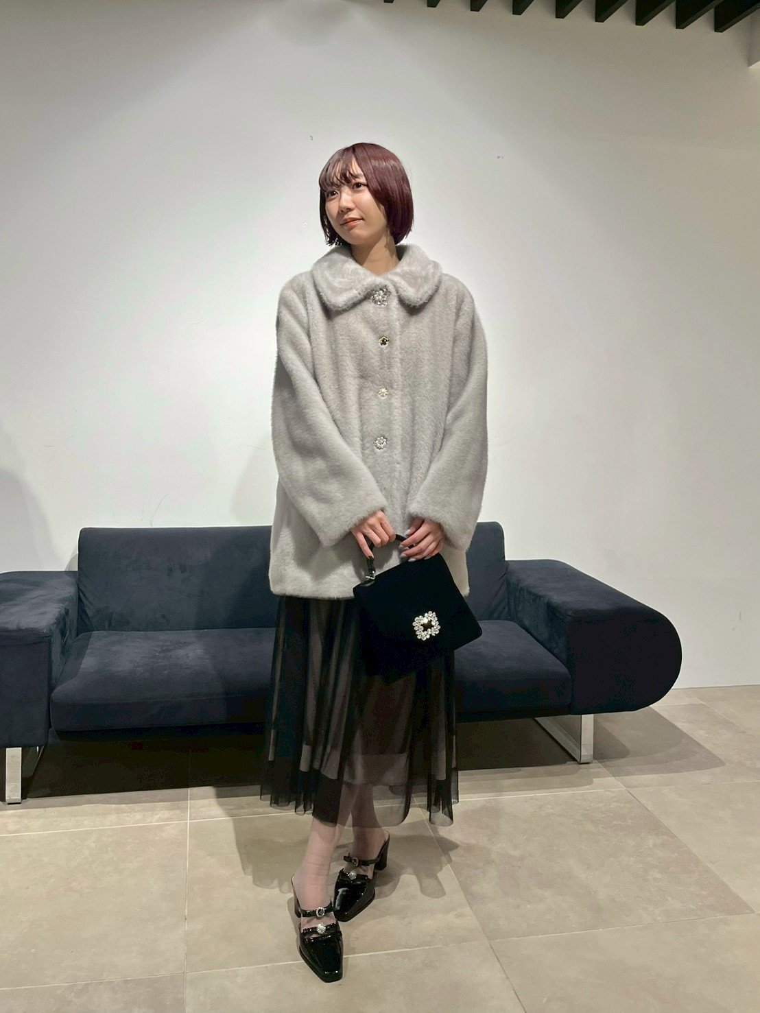 LILY BROWN｜【LILY BROWN×MARY QUANT】デイジービジュー釦ファー