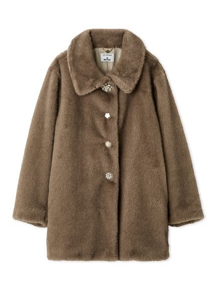 LILY BROWN｜【LILY BROWN×MARY QUANT】デイジービジュー釦ファー