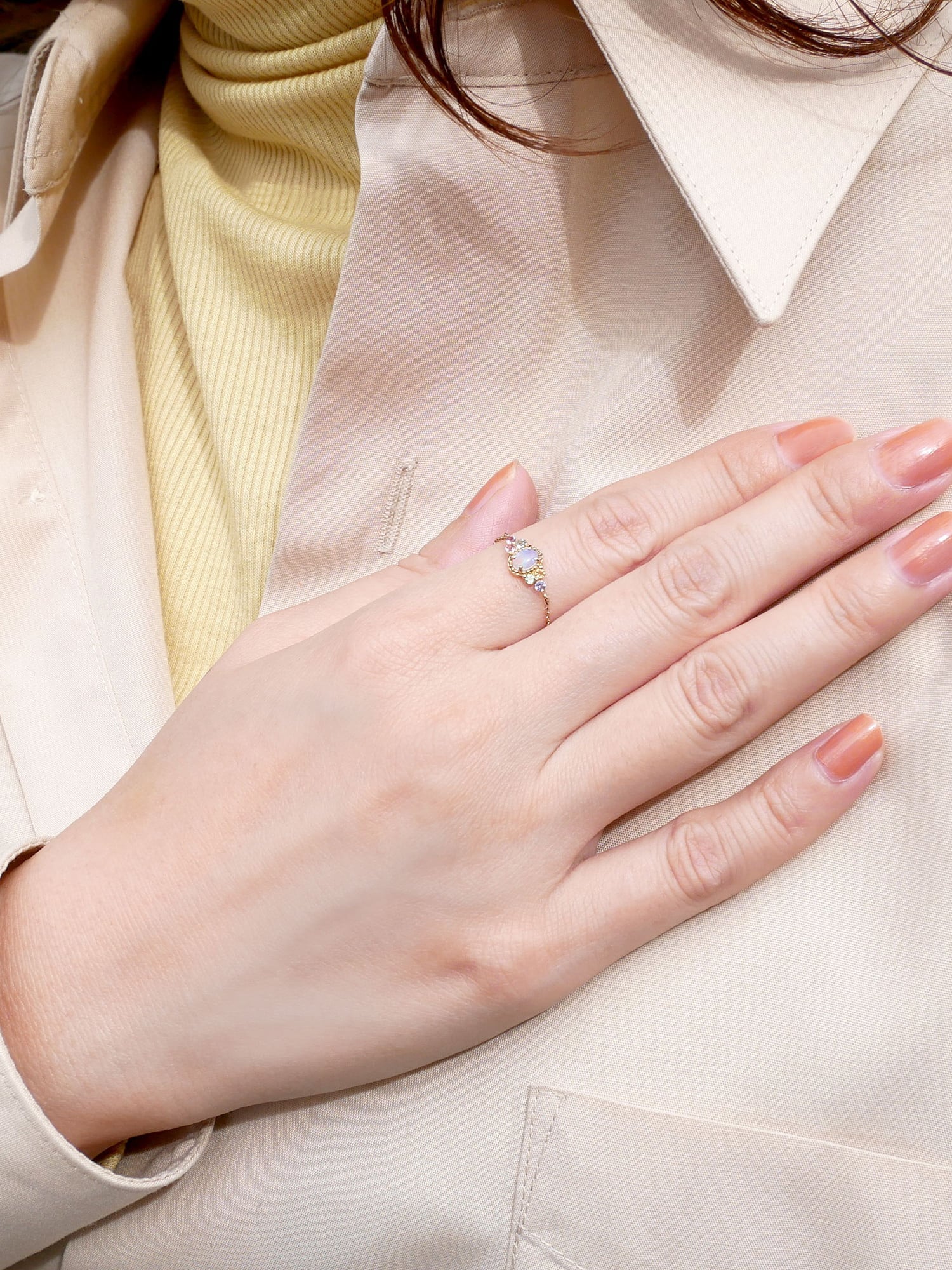 va vendome aoyama｜オパール チェーンリング | Rakuten Fashion(楽天