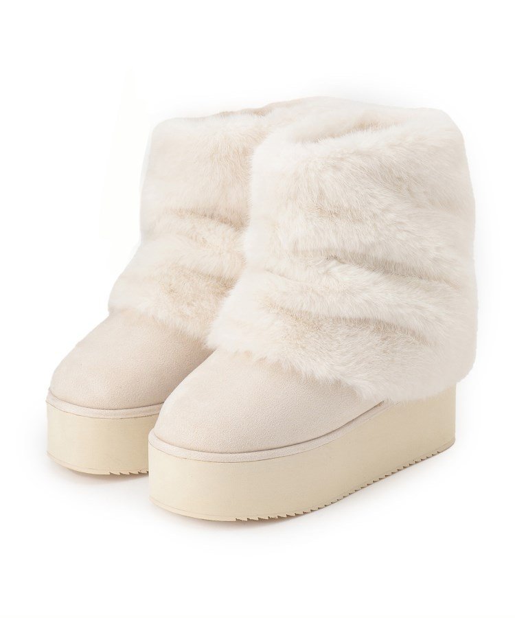 ESPERANZA｜フェイクファー付き2WAYムートン調ブーツ | Rakuten