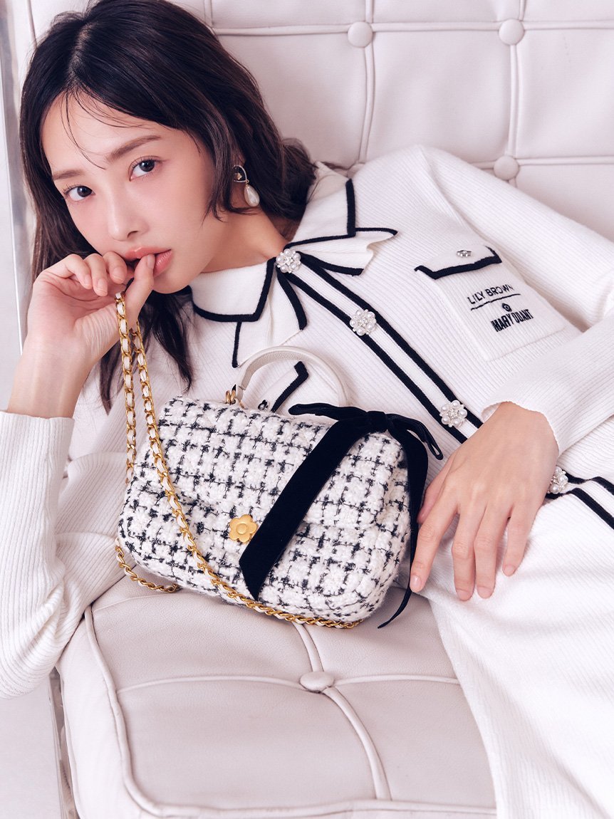 LILY BROWN｜【LILY BROWN×MARY QUANT】デイジー釦付きビジューミニ