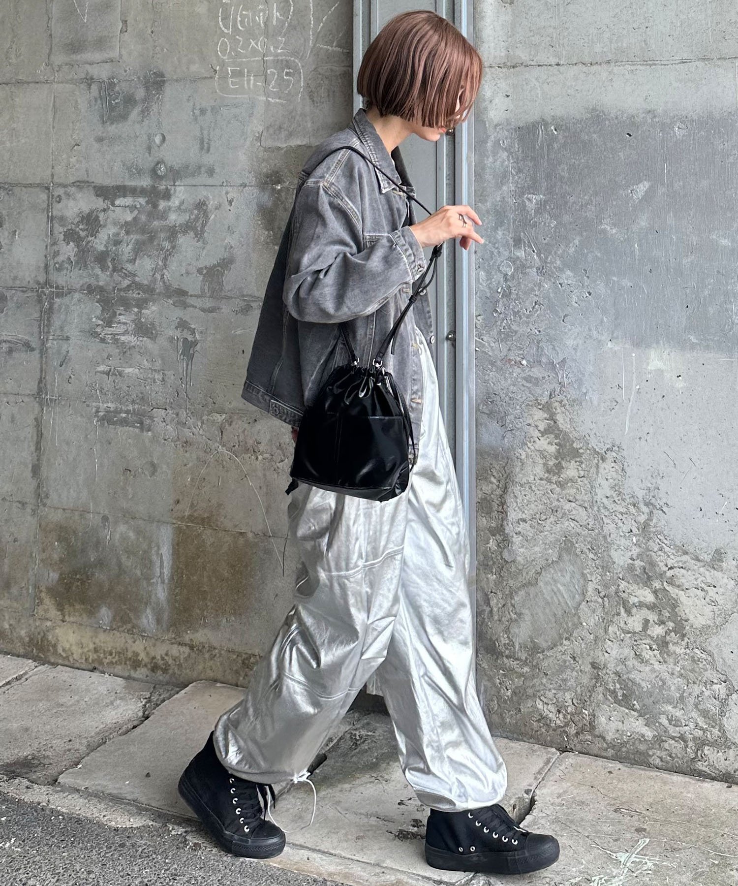 DEVICE｜Rename 3way シャイニー 巾着 巾着バッグ トート ショルダー