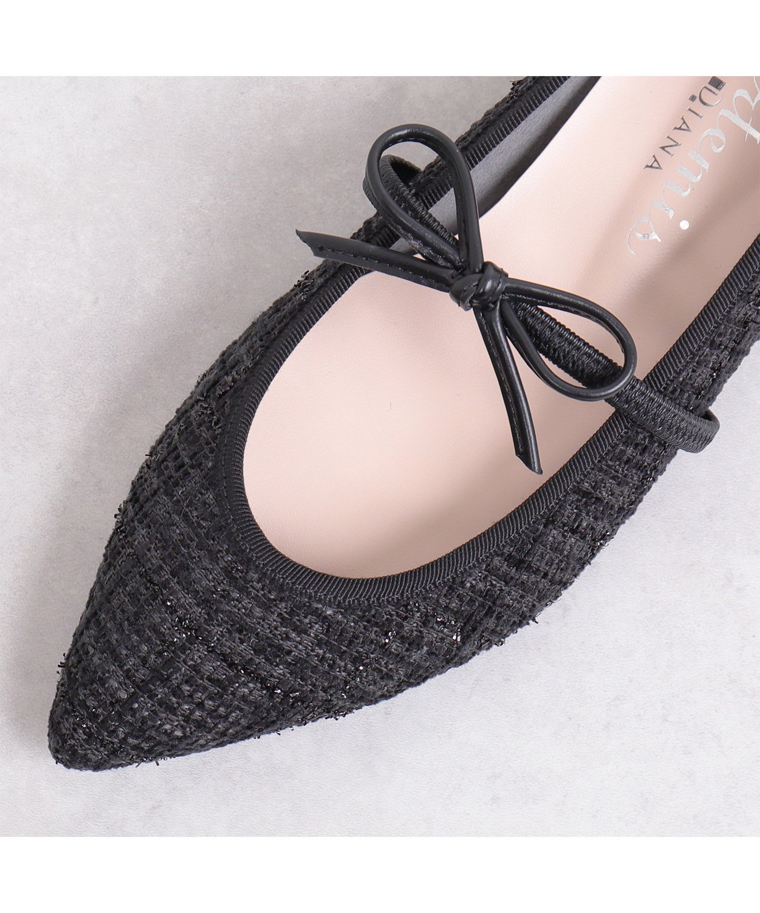 artemis by DIANA｜ポインテッドトゥ 甲リボンメリージェーンフラット